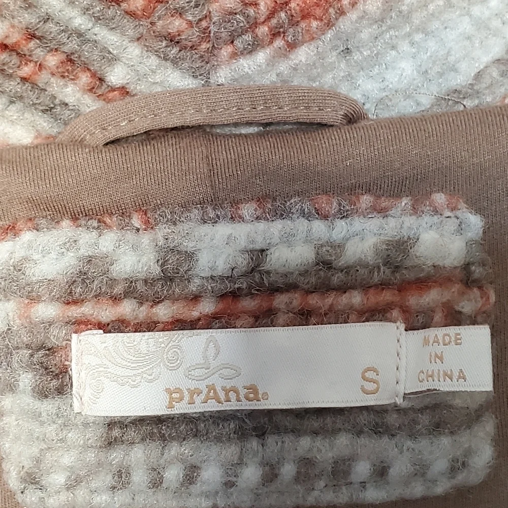 Prana Recycled Wool Blend Relaxed Fit Arria Jacket Western Double Breasted Small - Picture 6 of 8